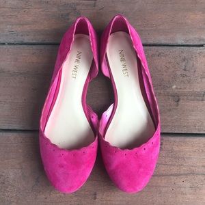 Pretty pink flats